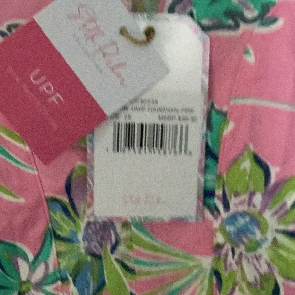 Tropical Pink and Green Mini Dress - Picture 3 of 5